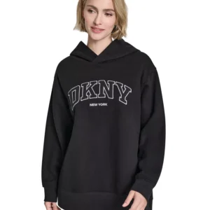 Women's 3D Puff Applique Varsity Logo Oversized Hoodie