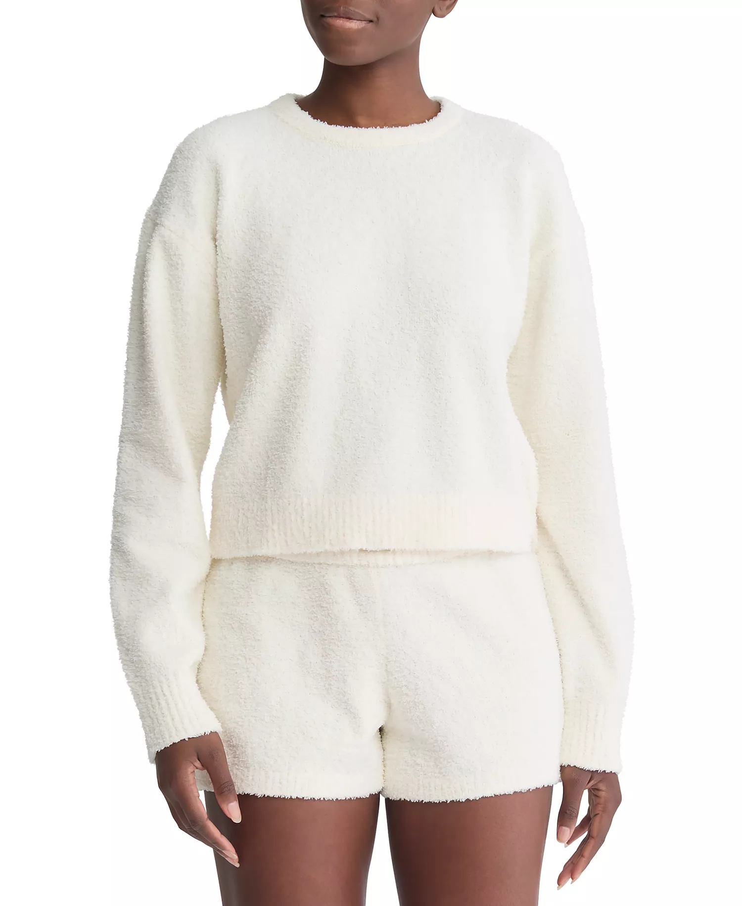 mni-8b8c1ab529a6f80e740892045328948f Women's Cropped Plush Lounge Sweatshirt