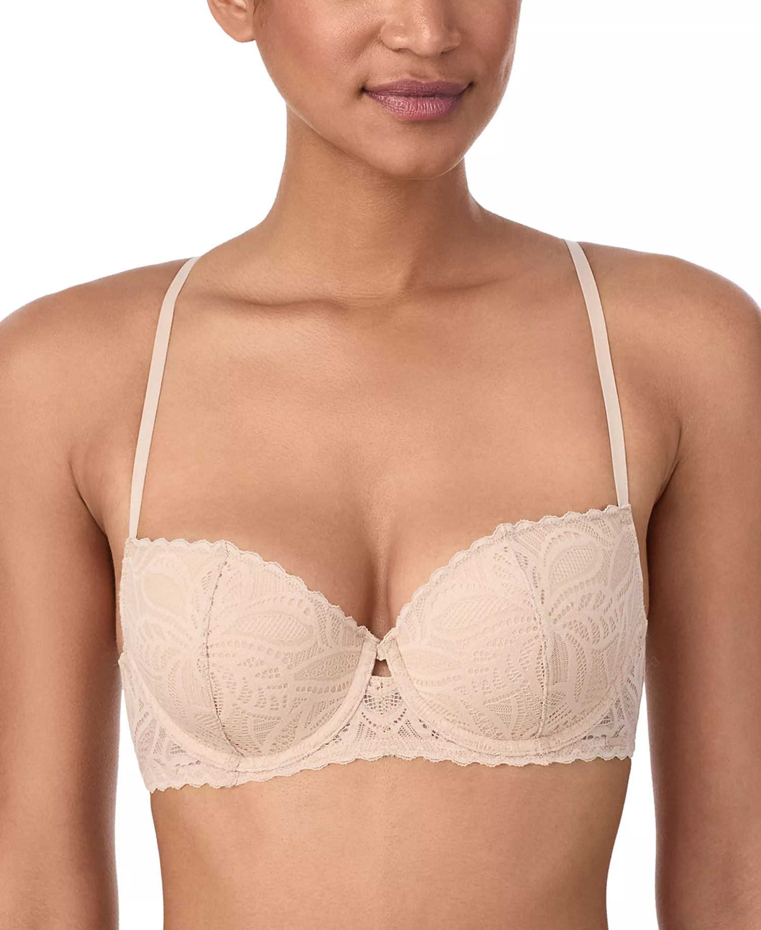mni-8c1a9f76b852a18ef39e65ac307333d3 Women's Lace Deco Balconette Bra DK7555