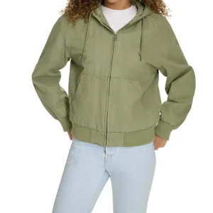 Women's Relaxed Workwear Hooded Bomber Jacket