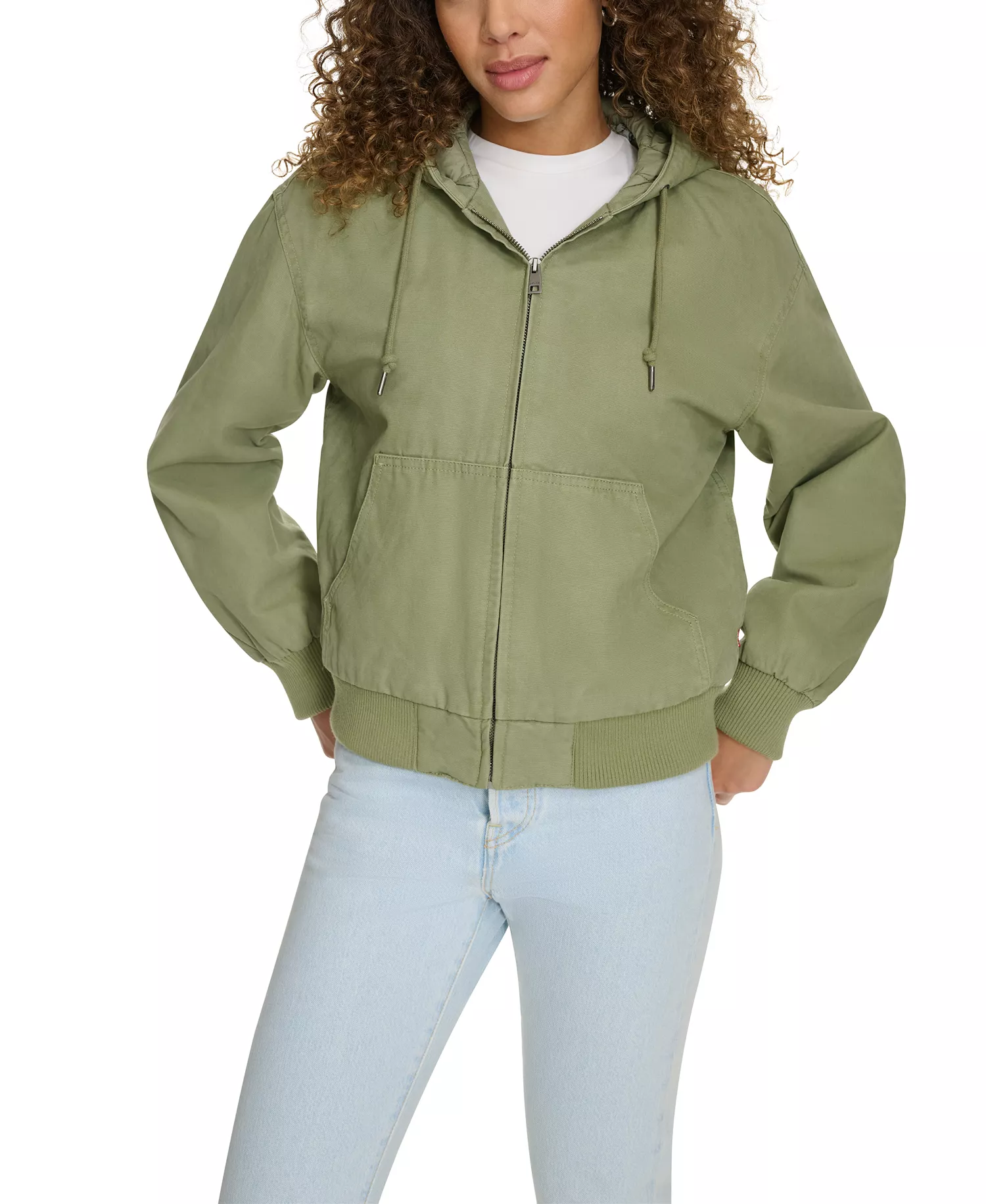 mni-8ca0bf5a971eb389cd204e8495323368 Women's Relaxed Workwear Hooded Bomber Jacket