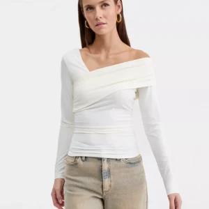 Women's Asymmetric Long-Sleeve Top, Macy's Exclusive