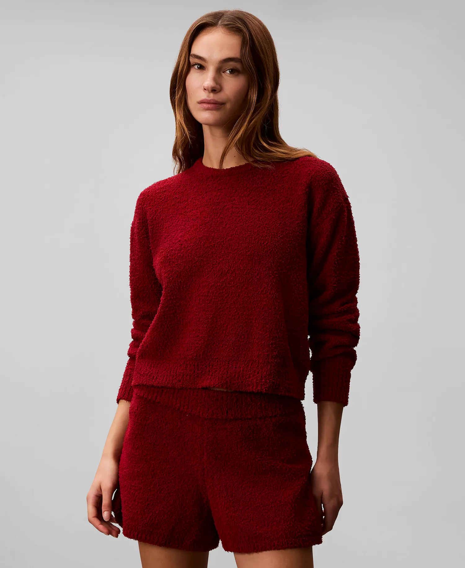 mni-8cf703691aa68f3d4f7e8994926f6d85 Women's Cropped Plush Lounge Sweatshirt — изображение 3
