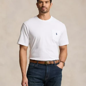 Men's Big & Tall Crew-Neck Pocket T-Shirt