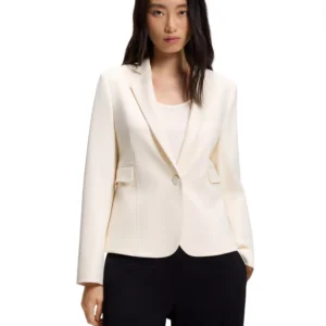 BOSS by Women's Angled Darts Slim-Fit Blazer