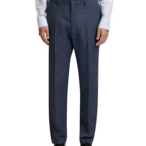 Men's Patterned Stretch Slim-Fit Pants
