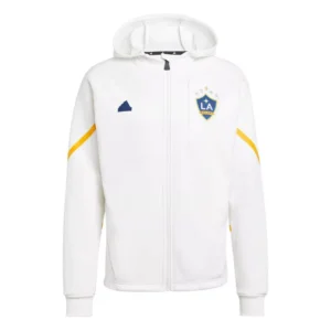 Men's White LA Galaxy 2024 Anthem Travel Full-Zip Jacket