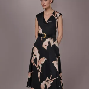 Women's Printed V-Neck Dress