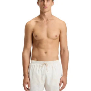 Men's All-Over Print Logo-Badge Swim Shorts