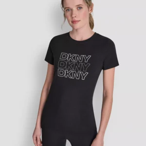 Women's Triple Rhinestone Foil Logo T-Shirt