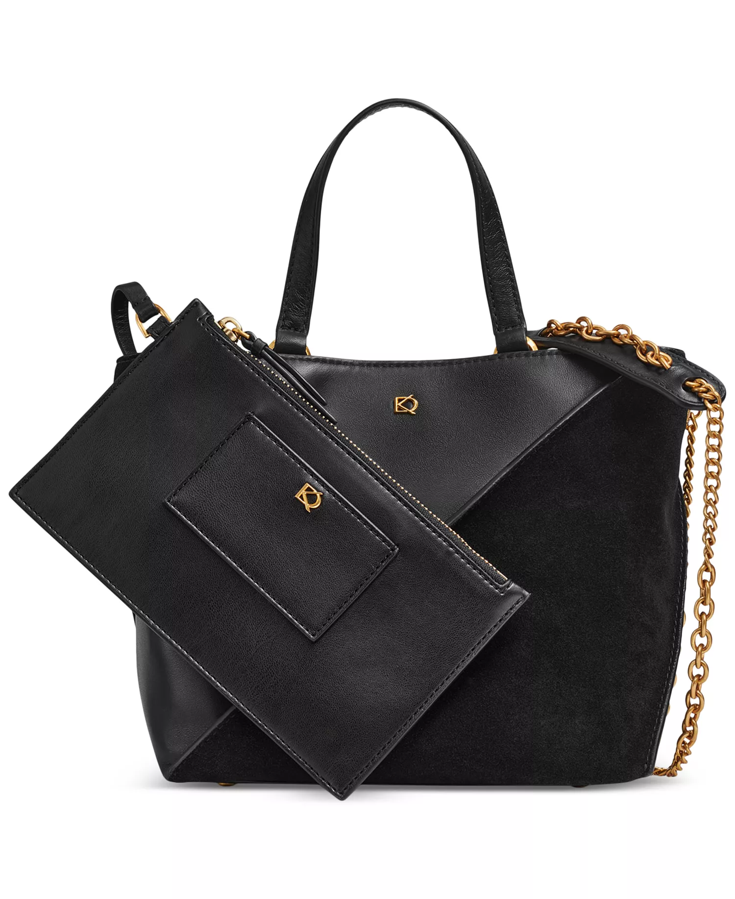 mni-91607ec3f55785851cff7b0a543c0deb Setauket Leather & Suede Convertible Crossbody with Chain Strap