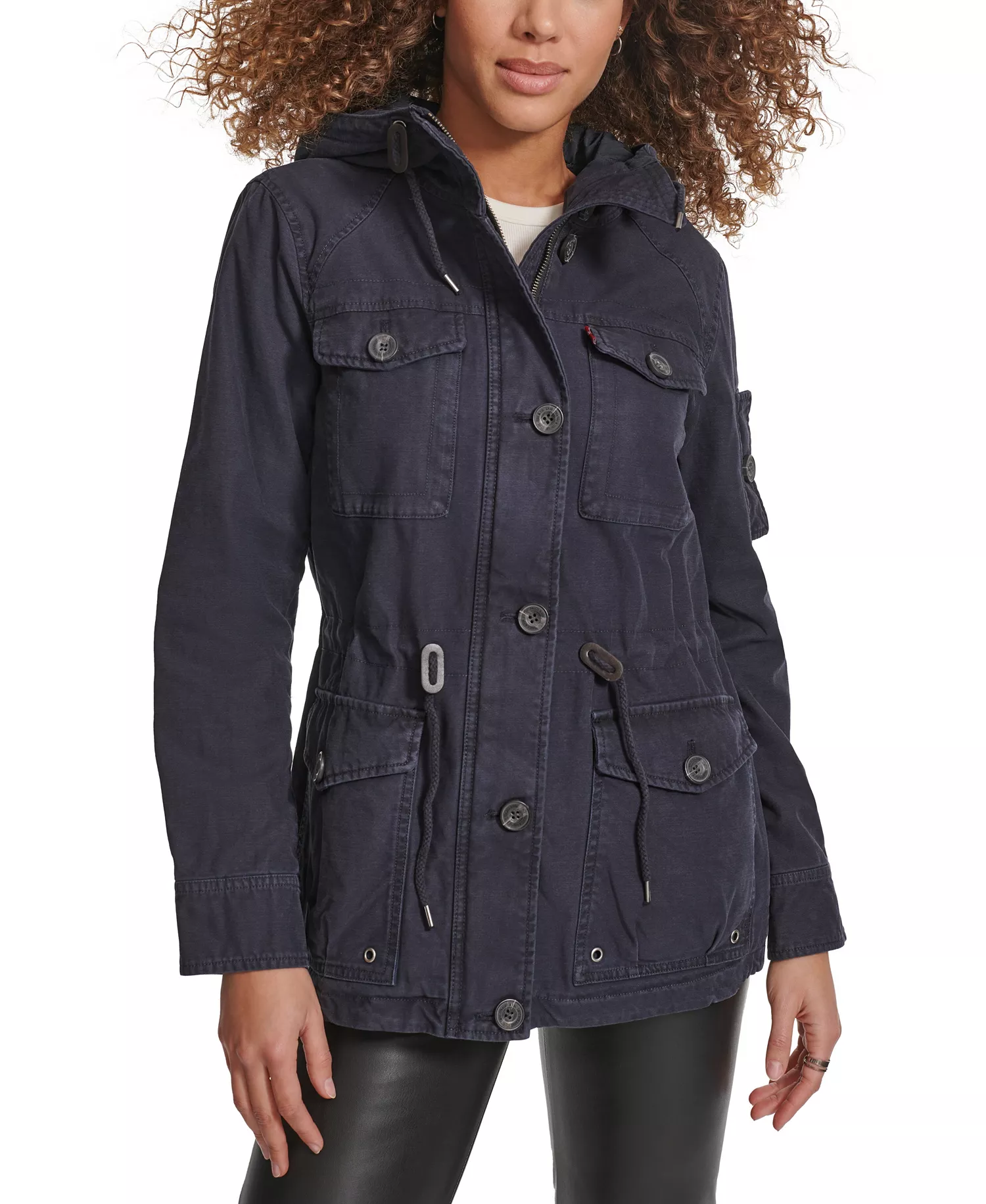 mni-92bf7b1e8ac849b53938aaa0f4a3f51f Women's Hooded Military Jacket — изображение 5