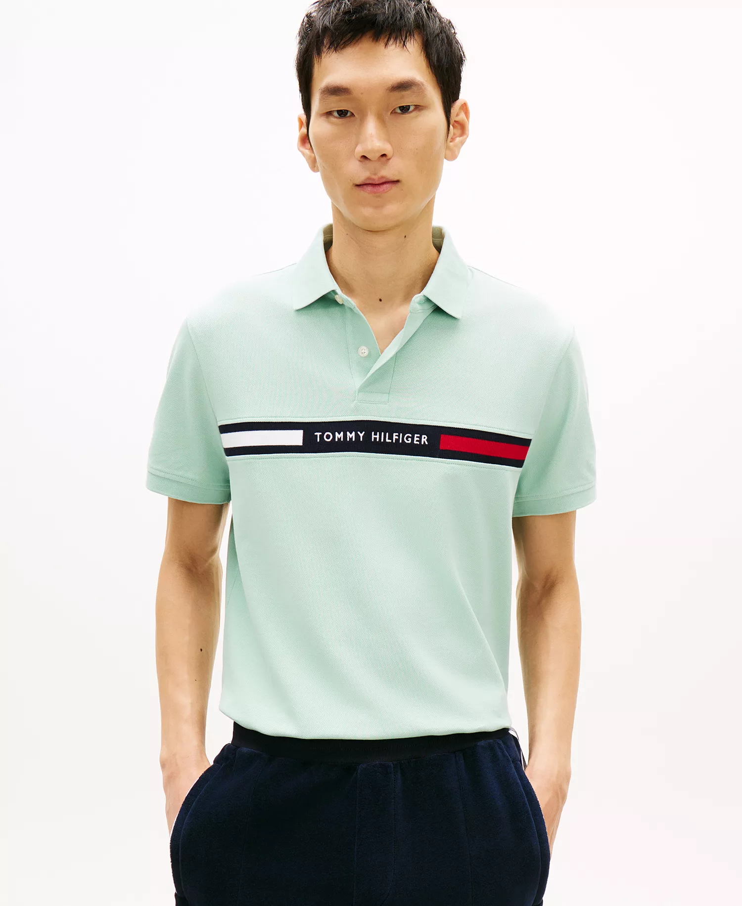 mni-92fcf103204505963da2f5fa616a97c9 Men's Classic-Fit Embroidered Chest Insert Polo Shirt — изображение 9