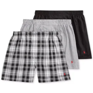 Men's 3-Pack Classic Woven Cotton Boxers