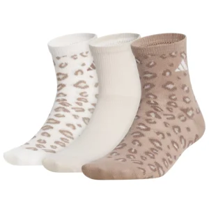 Women's Leopard Luxe Quarter High Socks, 3-Pack