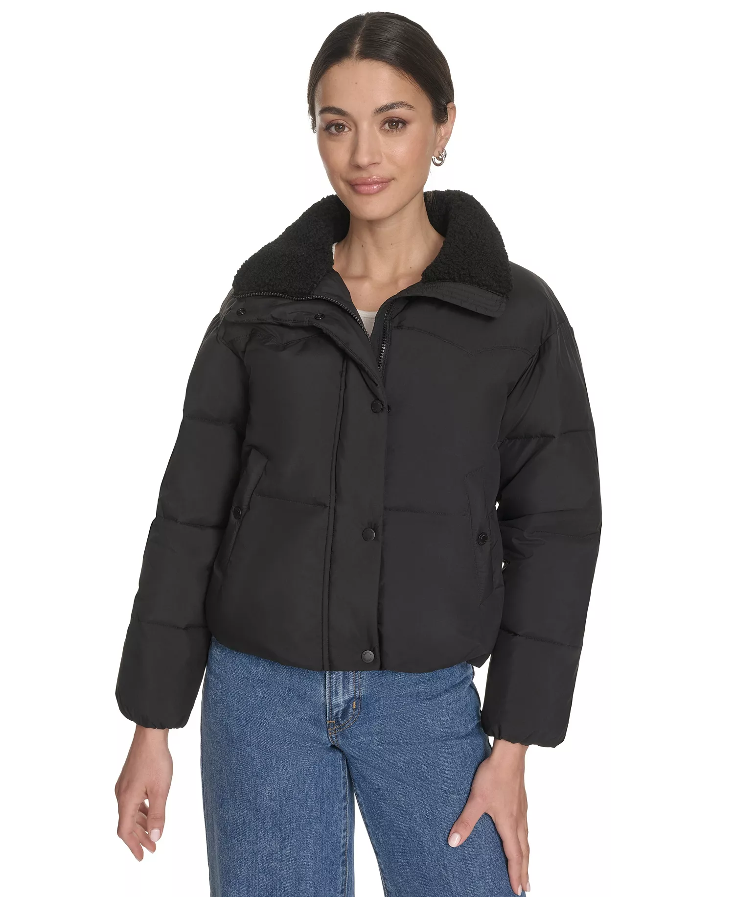 mni-9457fe0ae73d2751e4f40fd953b8c687 Women's Regular Western Puffer Jacket — изображение 3