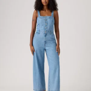 Women's Drea Square Neck Button-Front Jumpsuit