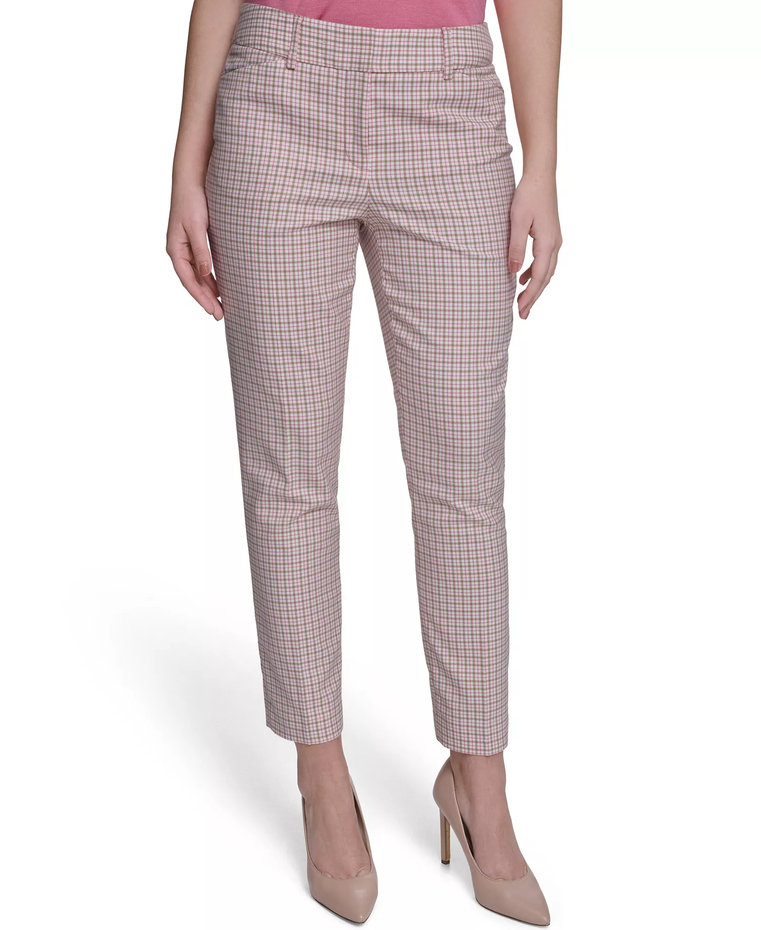 mni-96104c2c280c816f04726d522498118e Women's Slim Fit Plaid Pants