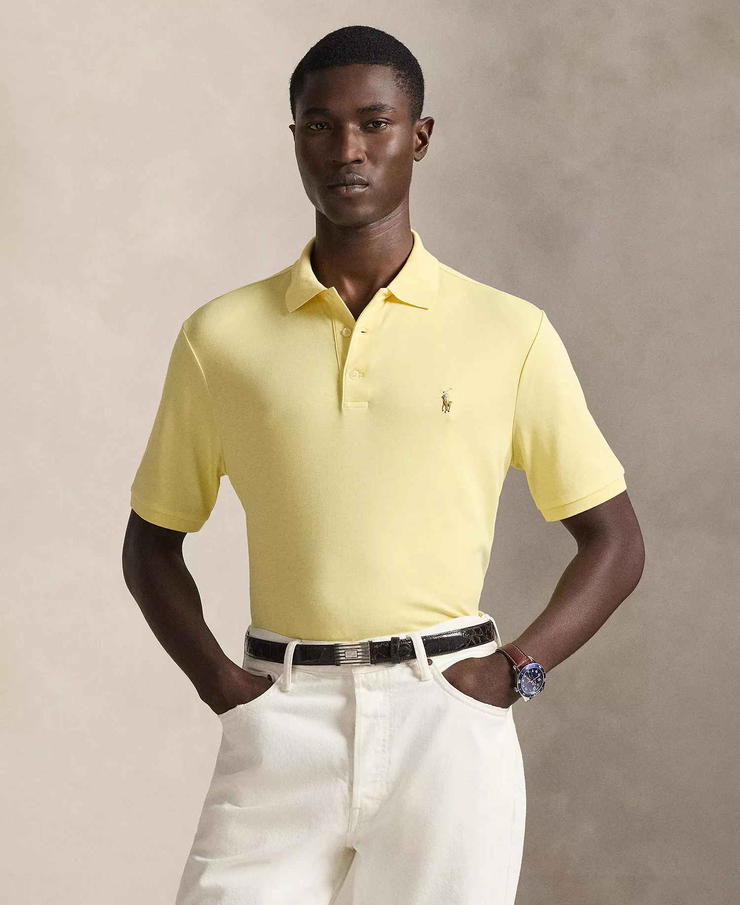 mni-96273b0796cea517ac1c450742e317e7 Men’s Slim-Fit Soft Cotton Polo Shirt — изображение 14