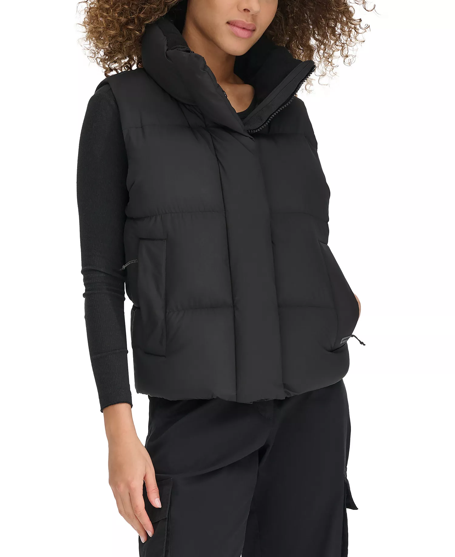 mni-96637f7fc972b0d9ed613ff5faf73f31 Women's Stand Collar Puffer Vest