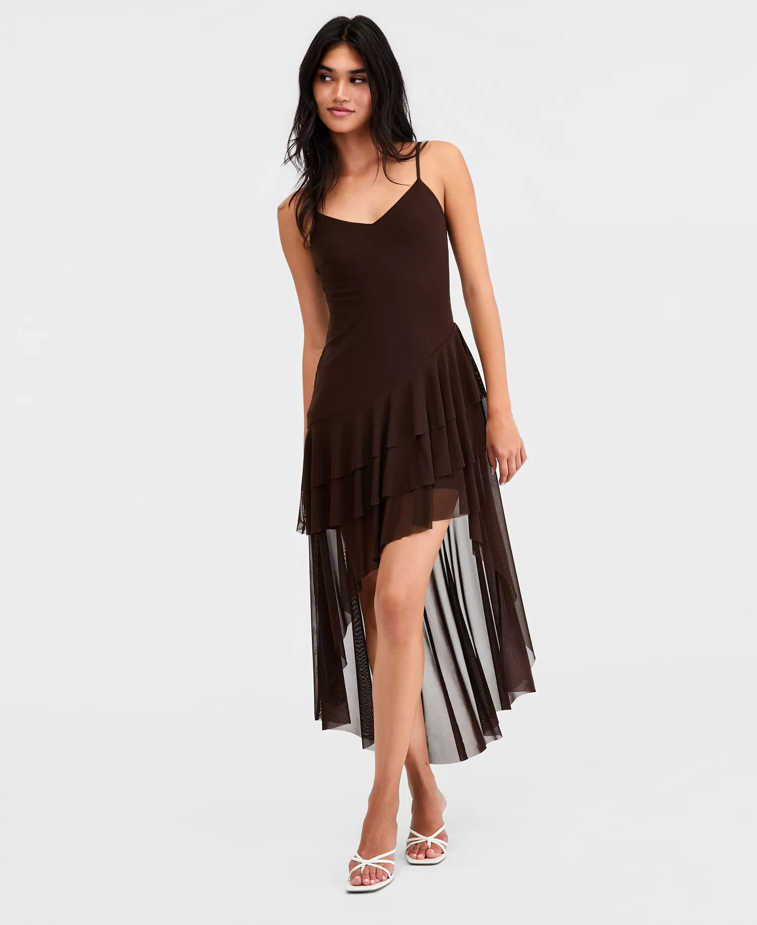 mni-973e1d142d6bcc5593d2980b01a92cc0 Women's Tiered High-Low Dress, Macy's Exclusive