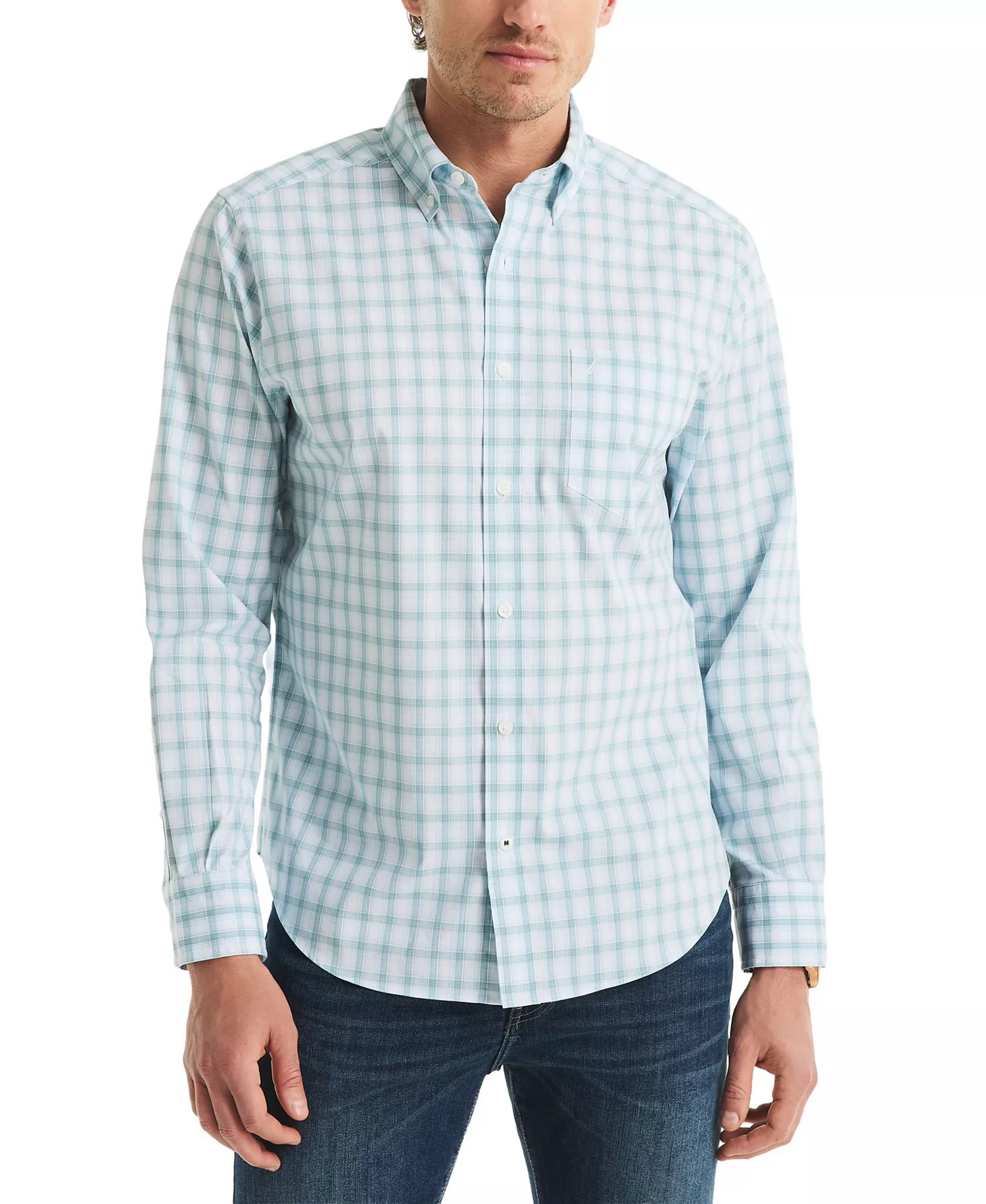 mni-9781c9f3b388b4a33cbd9a9f948183ed Men's Plaid Classic-Fit Shirt