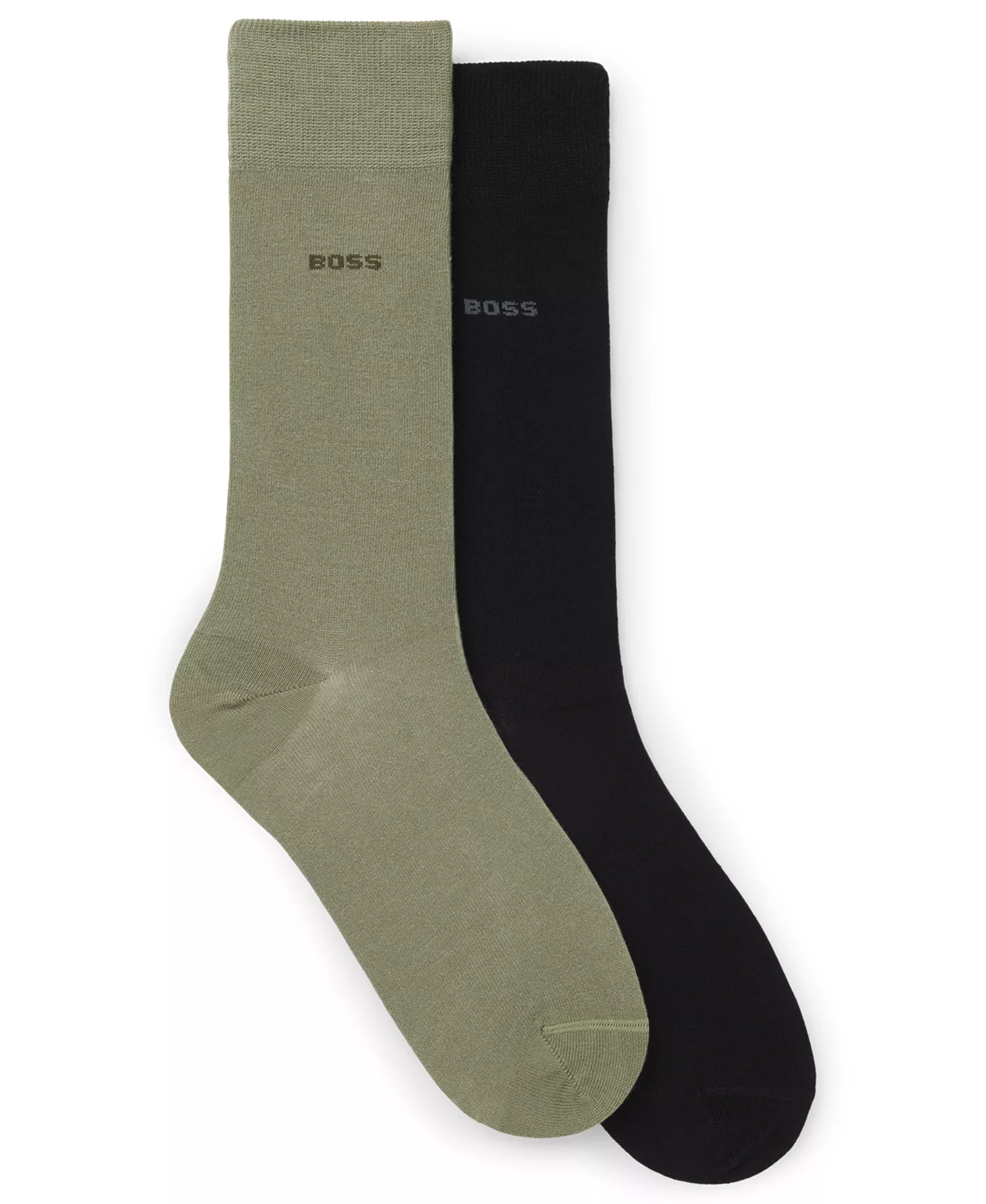 mni-980da7ddcef22282fd14e7a4ba5ba327 Men's Uniform Color Solid Socks, 2-Pack