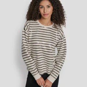 Women's Sequin Long-Sleeve Sweatshirt