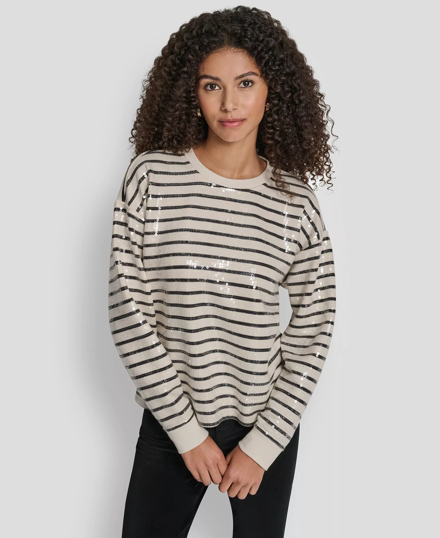 mni-99cc3dc65315beac92619fad17d7af74 Women's Sequin Long-Sleeve Sweatshirt