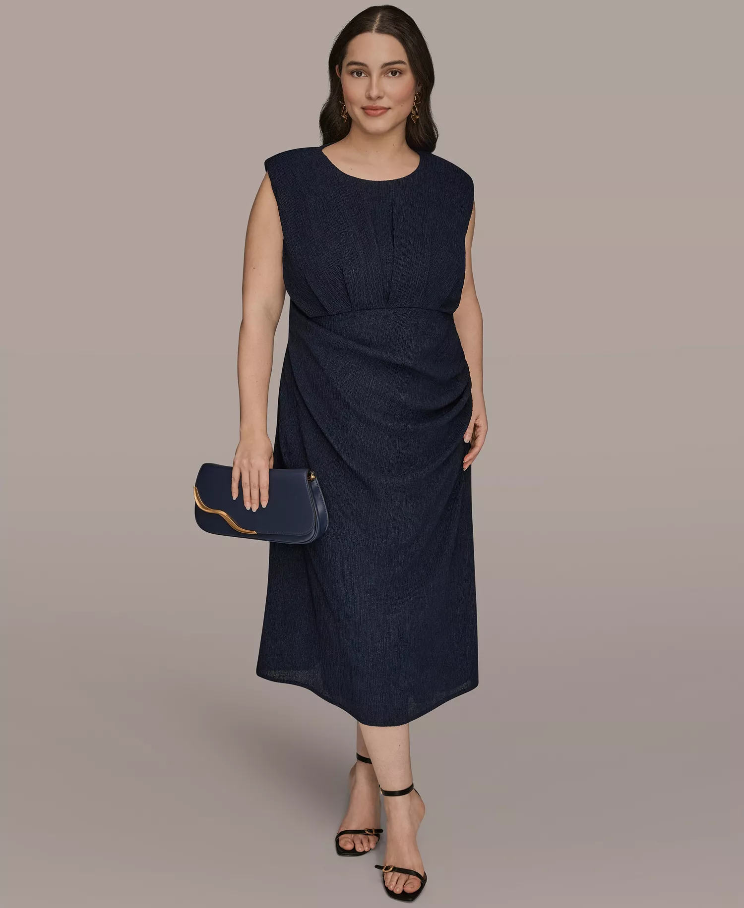 mni-99cceacd76360b7f269c161dc22e4350 Plus Size Jewel Neck Midi Dress