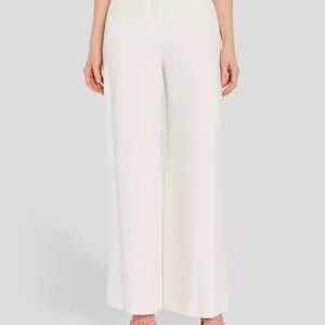 Petite Wide-Leg Mid-Rise Pants