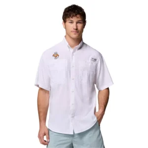 Men's White Tennessee Volunteers Tamiami Omni-Shade Button-Down Shirt