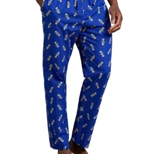 Men's Bear Printed Pajama Pants