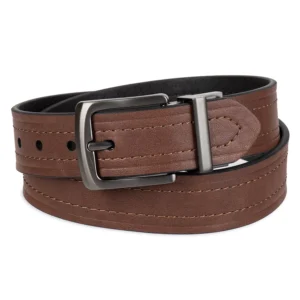 Men's Reversible Casual Embossed Strap Belt