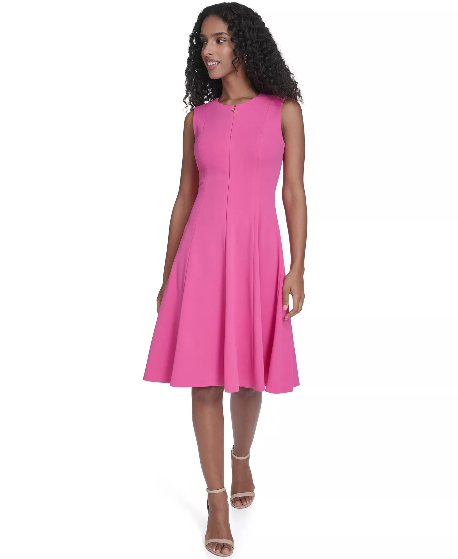 mni-9b736ab74047f927ba30bf4e3d63ac25 Women's Crepe Fit & Flare Dress — изображение 3