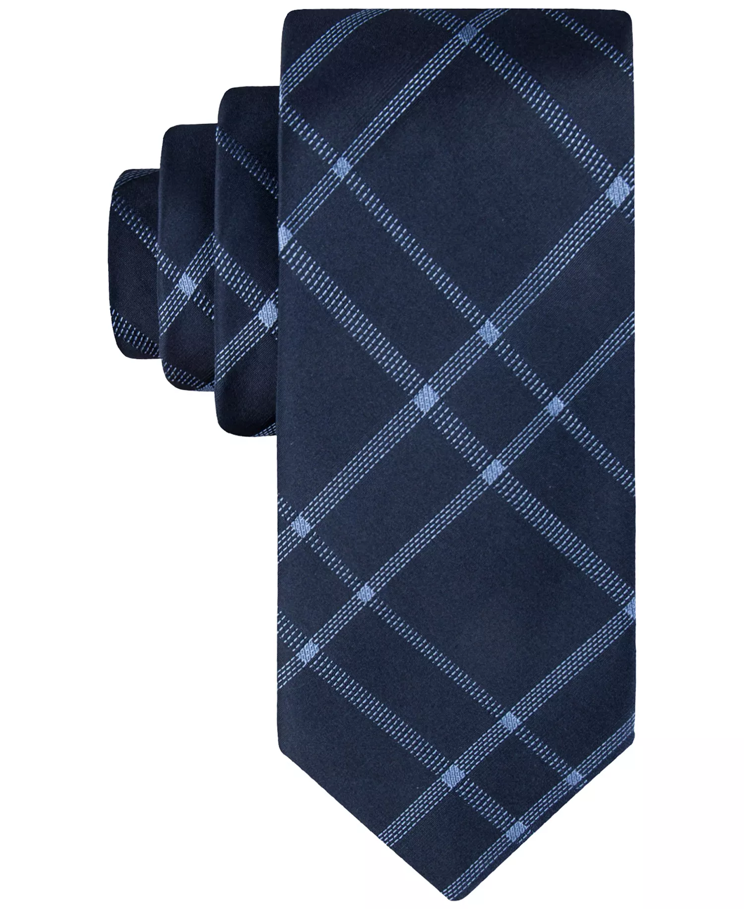 mni-9bbe64e2227e3f4e81706adabfe1230a Men's Stitch Plaid Tie — изображение 3