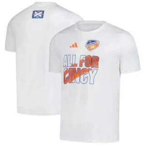 Men's White FC Cincinnati 2025 Jersey Hook AEROREADY T-Shirt