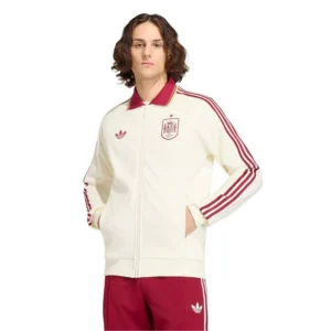 Men's White Spain National Team 2026 World Cup Anthem Full-Zip Jacket
