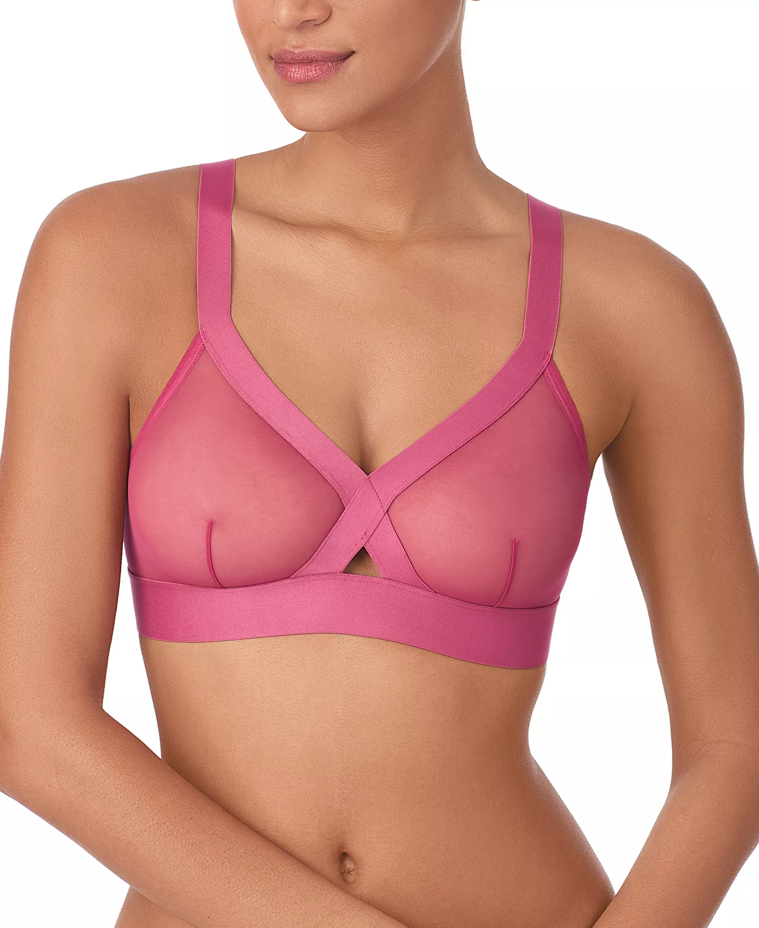 mni-9c53533b6246e0c551c60be9faf650f4 Women's Sheers Unlined Mesh Bralette Bra DK4084 — изображение 6