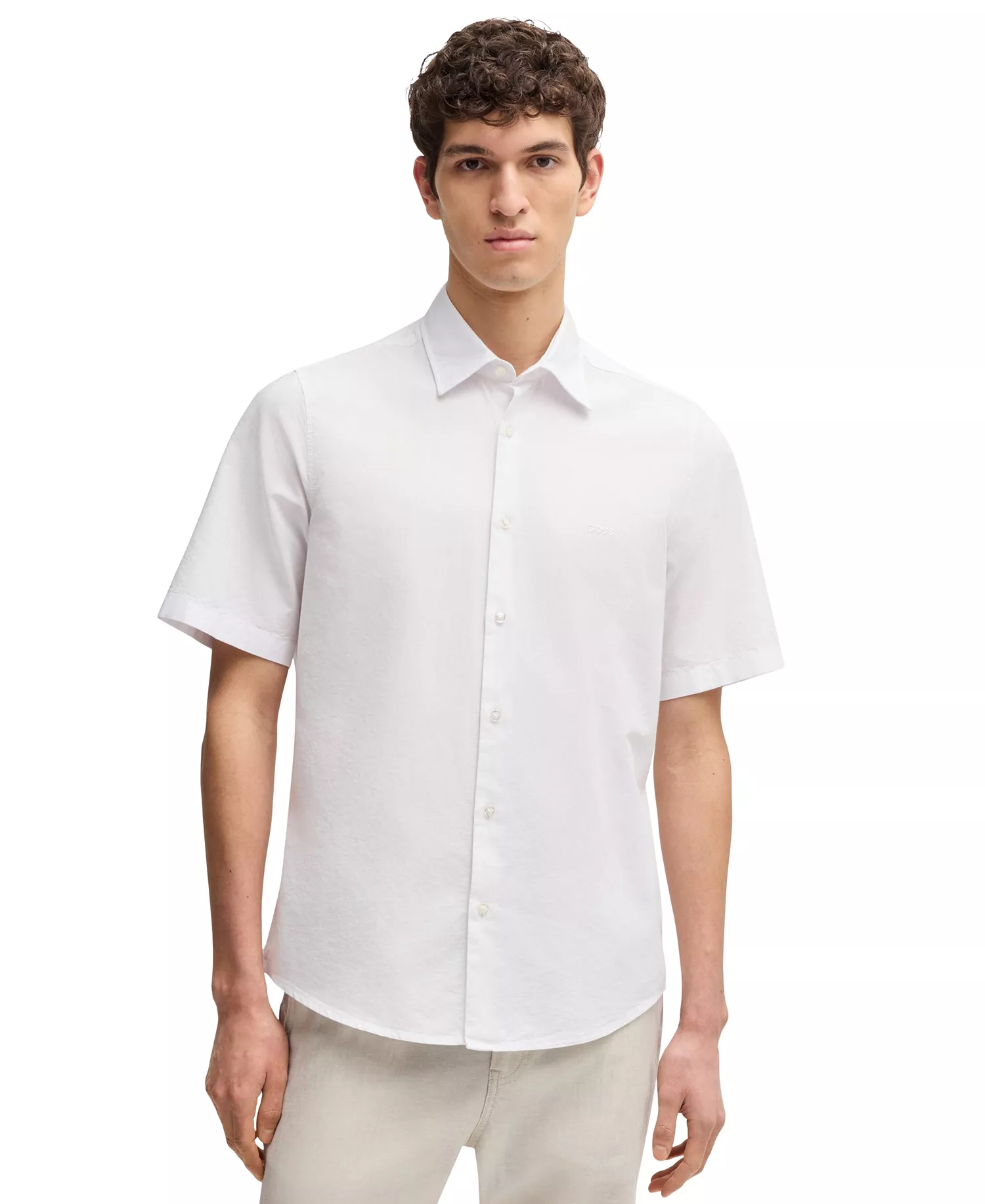 mni-9e19f7ea2e0b72225e9c1e90384aa3ec Men's Oxford Cotton Regular-Fit Shirt — изображение 3