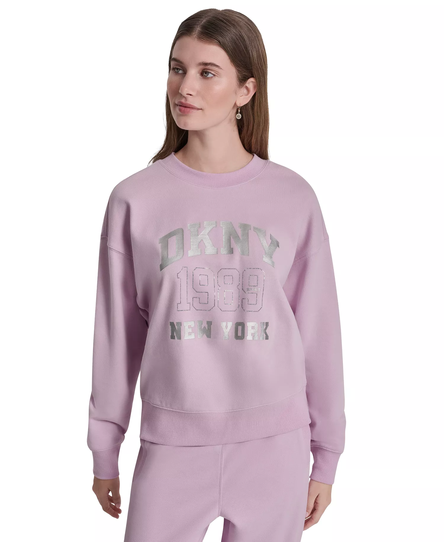 mni-9e8e3d8e912be0440fbd62ed218eb01f Women's Crew Neck Pull-On Sweatshirt — изображение 4