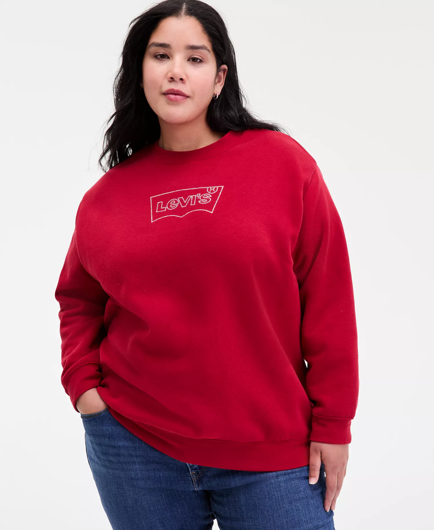 mni-9fcd416636644a3e7ed743497a5b6fb5 Plus Size Everyday Crewneck Sweatshirt