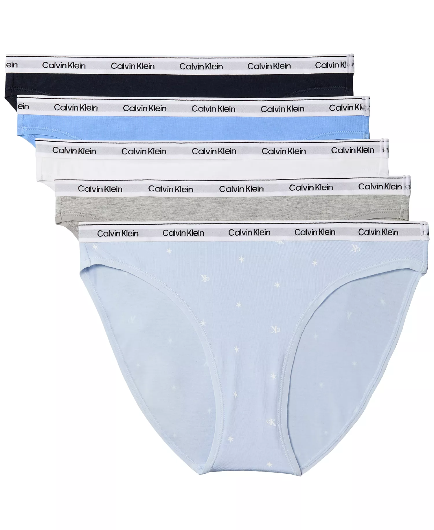 mni-a0a8326425e4da71e03b923e4bb4c2ca Women's 5-Pack. Modern Logo Low-Rise Bikini Underwear QD5208