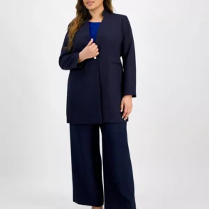 Plus Size Twill Topper Jacket