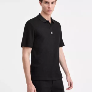 Men's Dallovo Relaxed-Fit Short-Sleeve Textured Polo Shirt