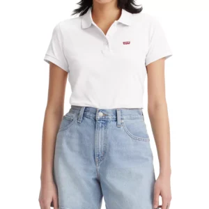 Women's Crown-Logo Shirt-Sleeve Polo Shirt