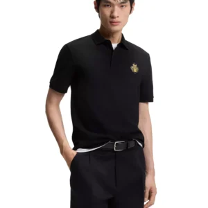 Men's Cotton-Piqué Logo Artwork Polo Shirt