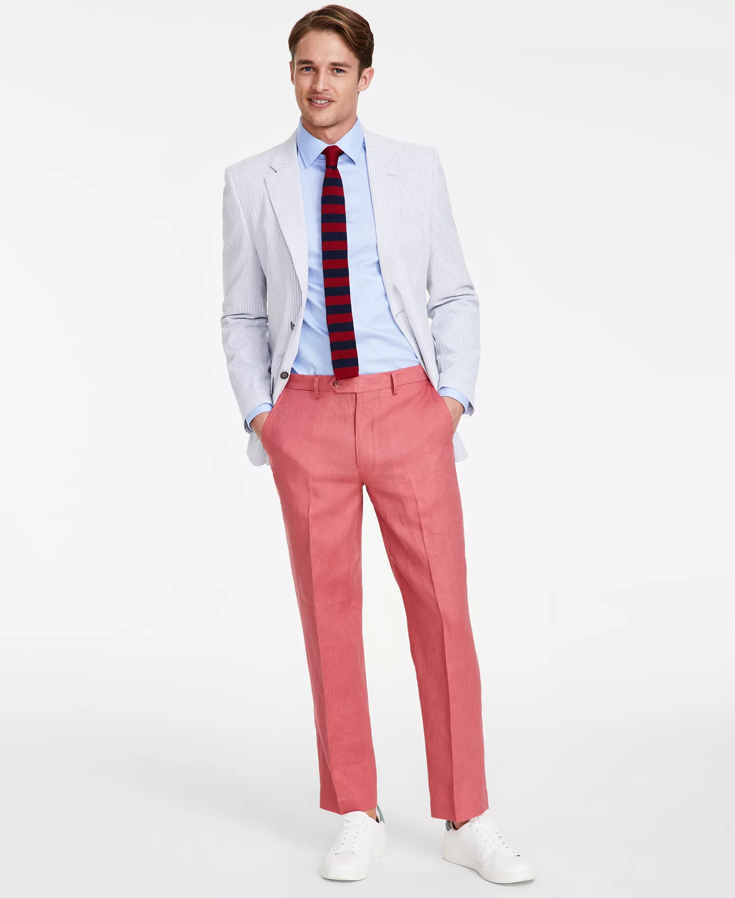 mni-a347dc35e8398cffcfa6f0aee6a6042f Men's Modern-Fit Linen Dress Pants — изображение 6