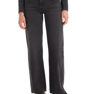 Women's Super-Low Double-Button Relaxed-Fit Denim Jean