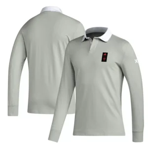 Men's 2023 Player Gray D.C. United Travel Long Sleeve Polo